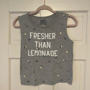 lemon Cropped tank